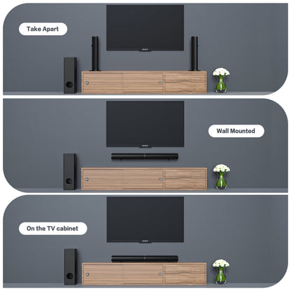 4.1Ch Soundbar with Subwoofer, 120W Separable Sound Bar for TV with 4 Drivers, Usb/Aux/Coaxial/Optical/Hdmi/Bluetooth Connect